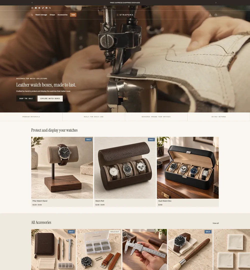 Strapora demo store
